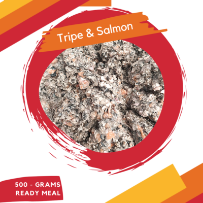 tripe and salmon