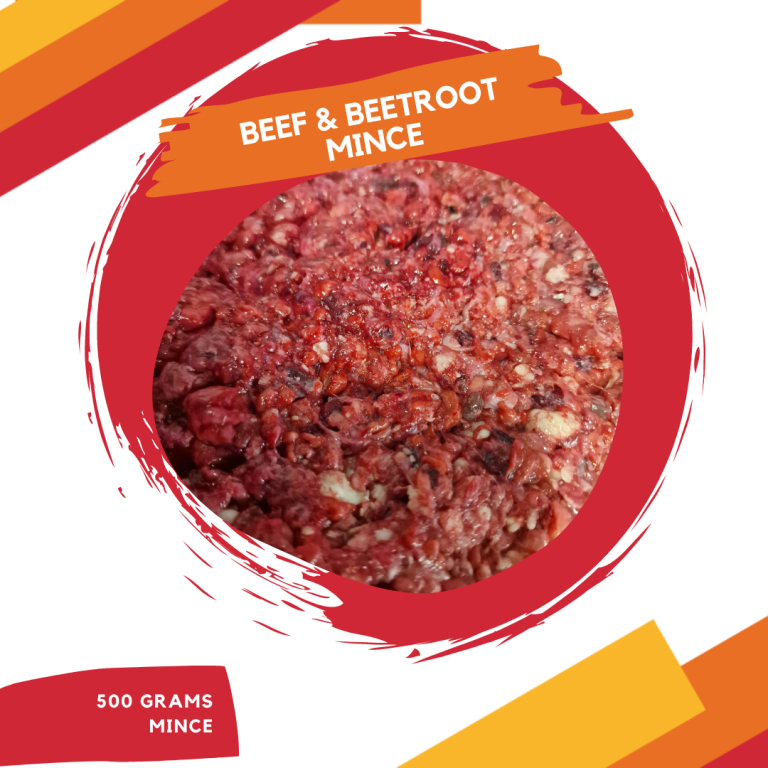 Beef & Beetroot Mince 500g Dogs Choice Raw Food LTD